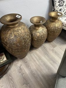 3 Copper Colored PotsLarge Pot: $1292 Smaller Ones: $79 each